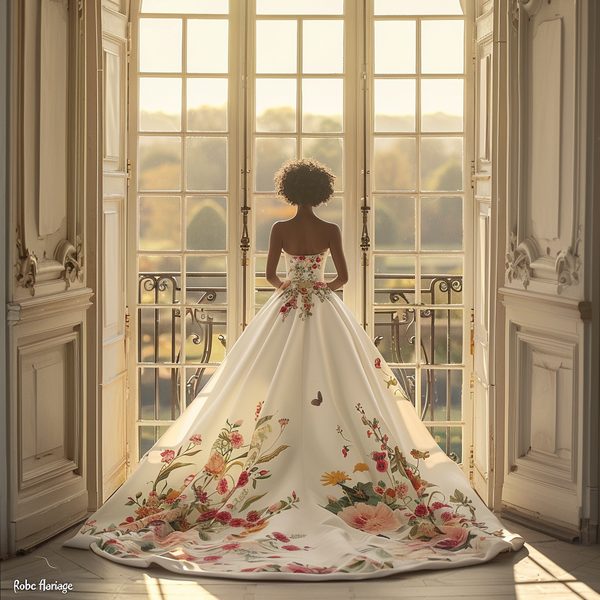 Robe fleurie mariage : élégance et tendance